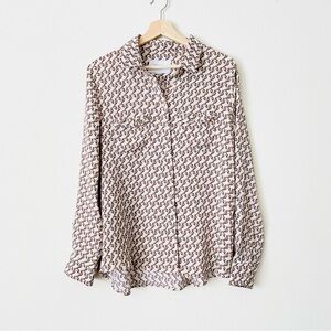 The Shirt by Rochelle Behrens LARGE unicorn print flowy button down